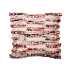 Handgjort kuddfodral, 50x50cm, Rosa-Multi