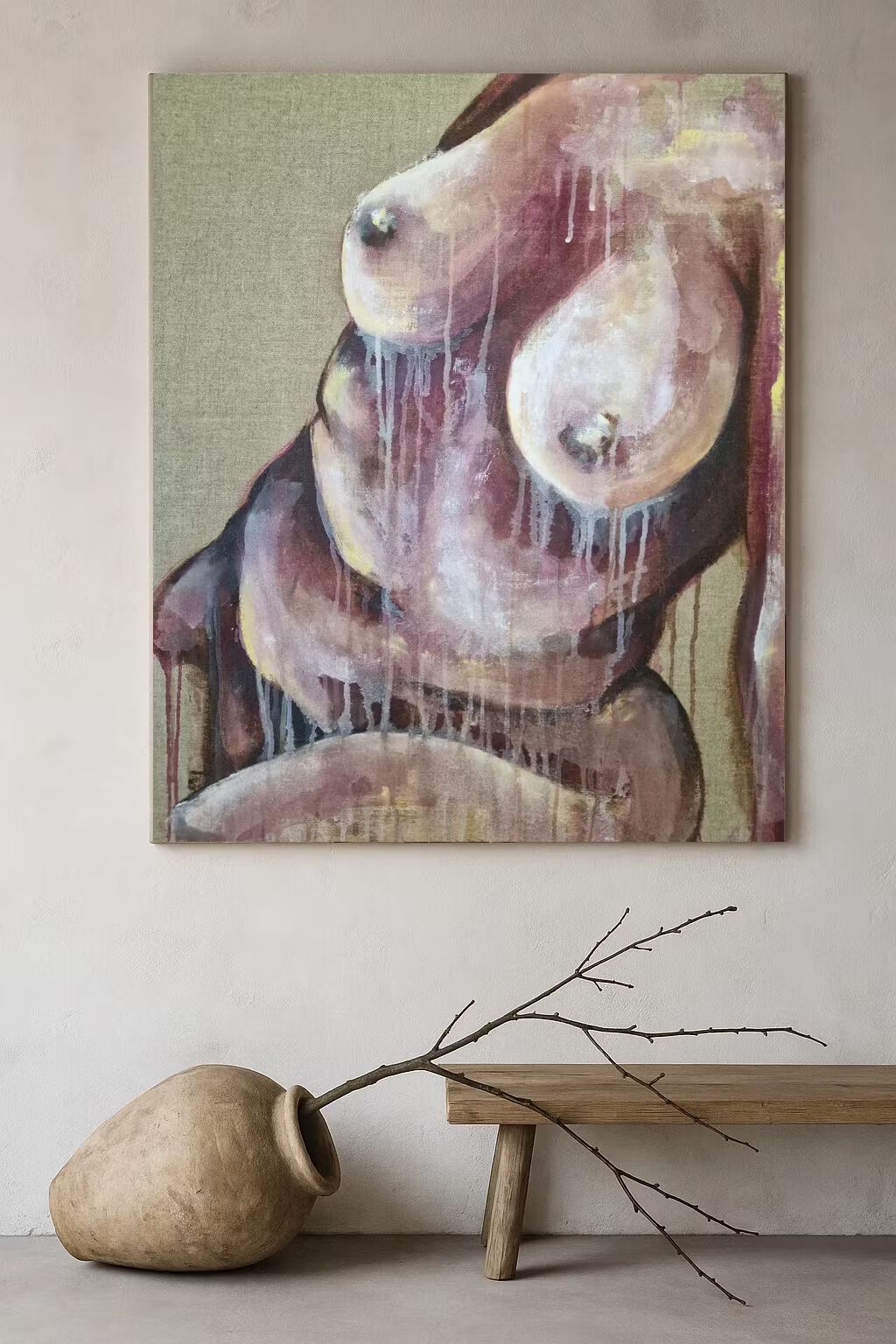 Crimson Muse - Whispers of Her, 100x80cm