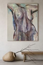 Elemental Silence - Whispers of Her, 120x100cm