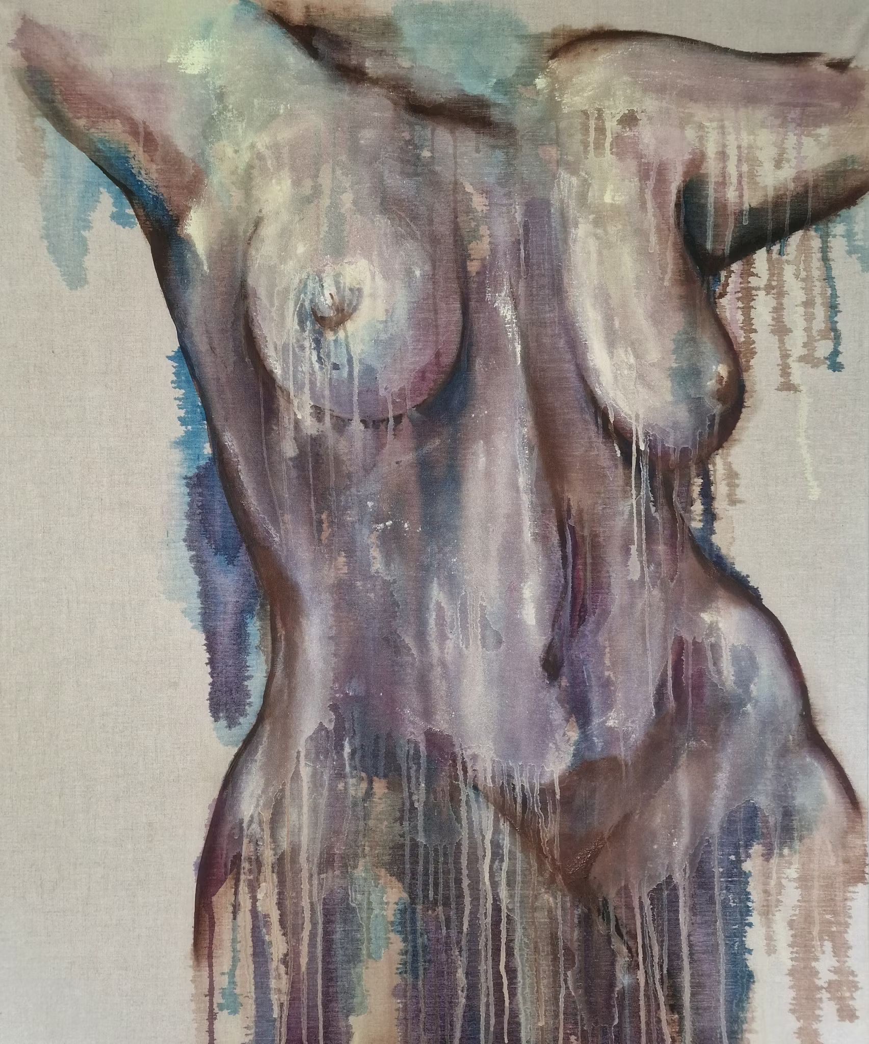 Elemental Silence - Whispers of Her, 120x100cm