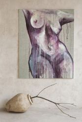 Whispers in Violet - Whispers of Her, 100x80cm