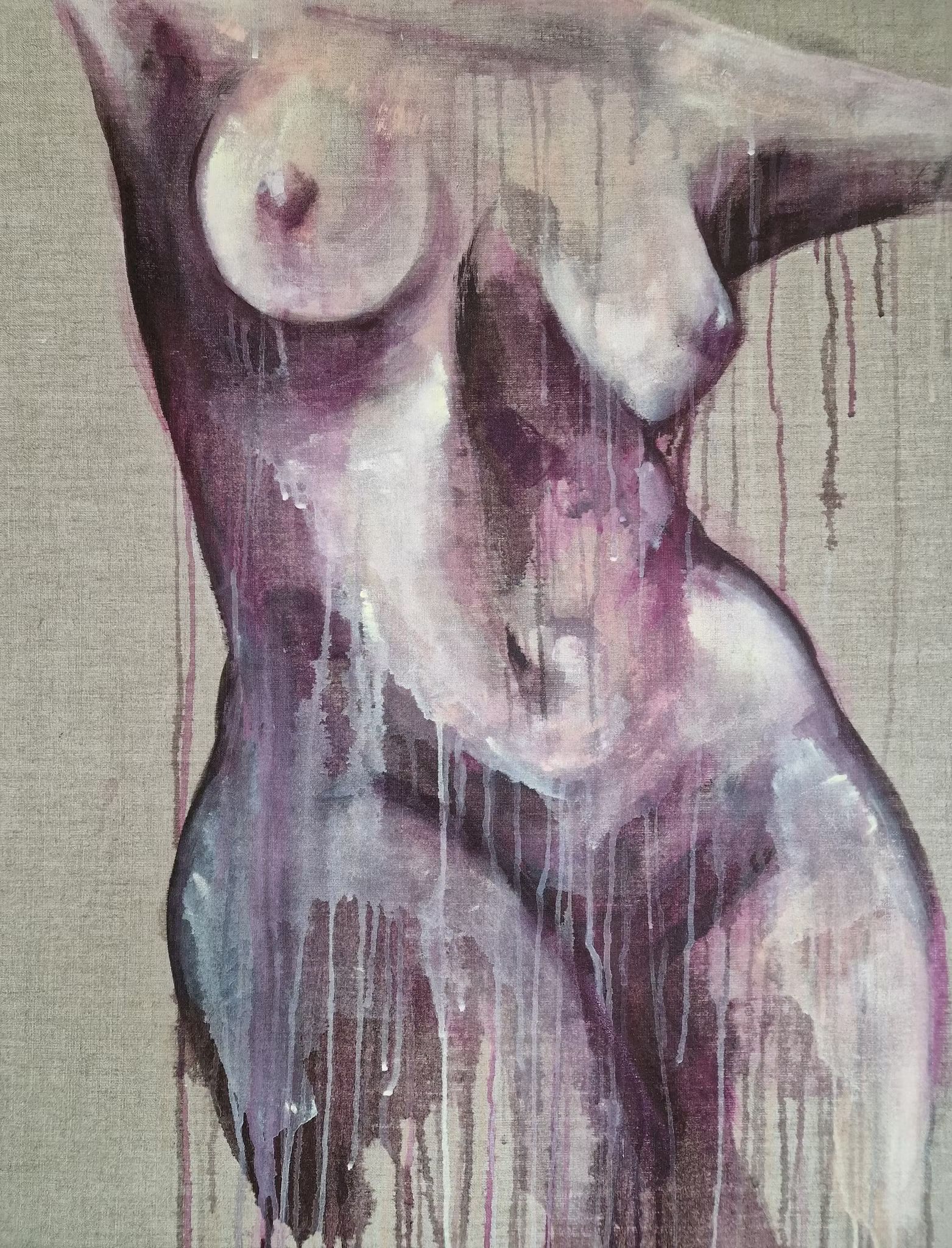 Whispers in Violet - Whispers of Her, 100x80cm