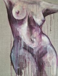 Whispers in Violet - Whispers of Her, 100x80cm