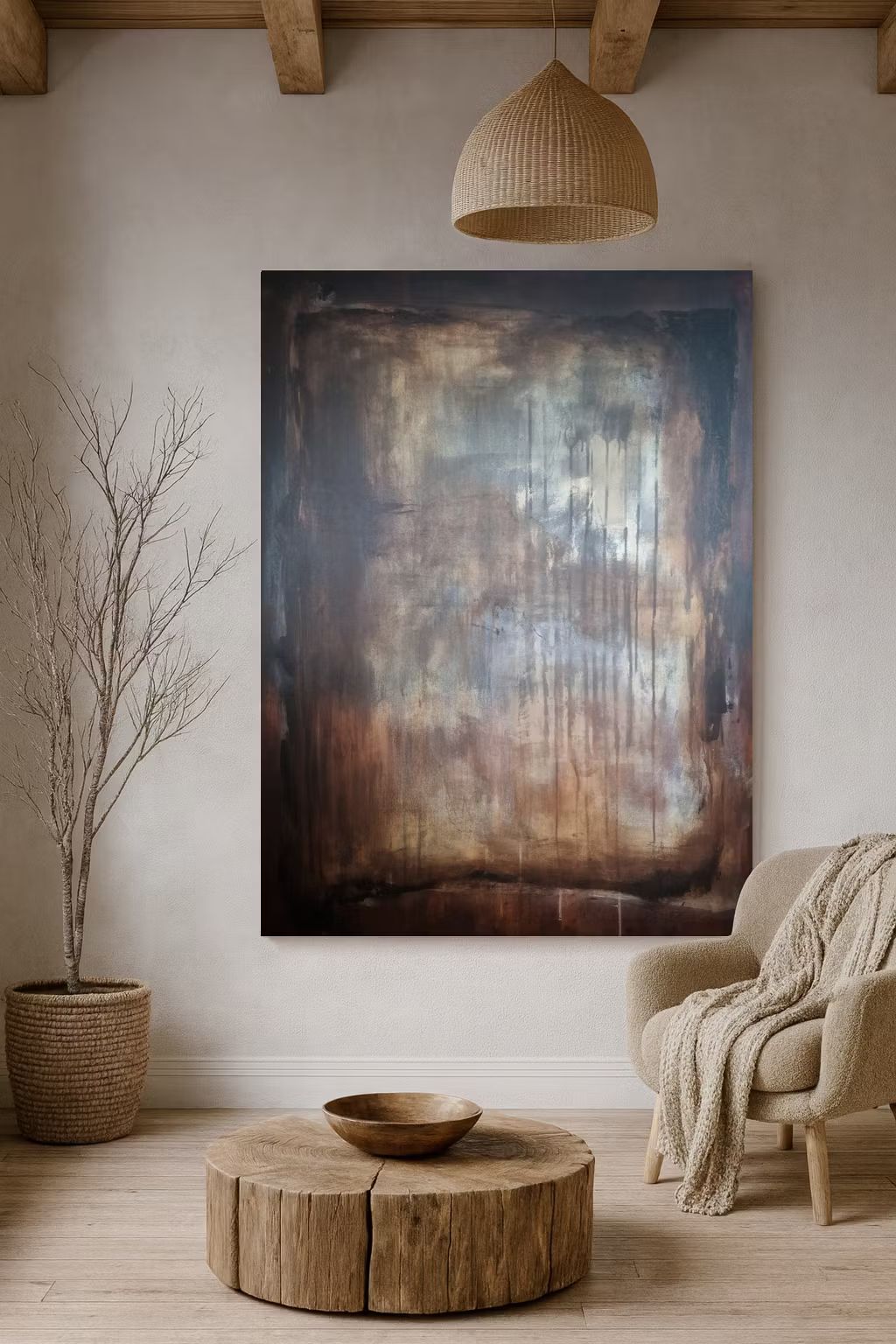 Muddy Water - Hippie Road, 80x60cm