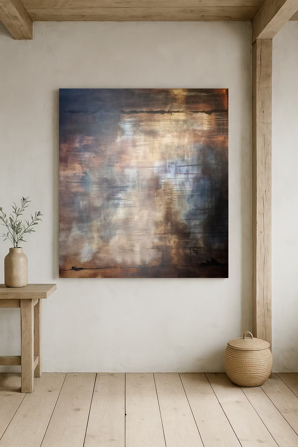 Foggy Clay - Hippie Road, 120x100cm