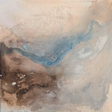 Terra Silentium "Dust of Stillness" - Originalmålning, 40x40cm