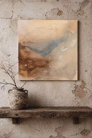 Terra Silentium "Dust of Stillness" - Originalmålning, 40x40cm