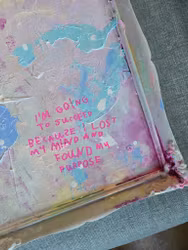 Notes to Strangers "I found my purpose" - Originalmålning, xcm