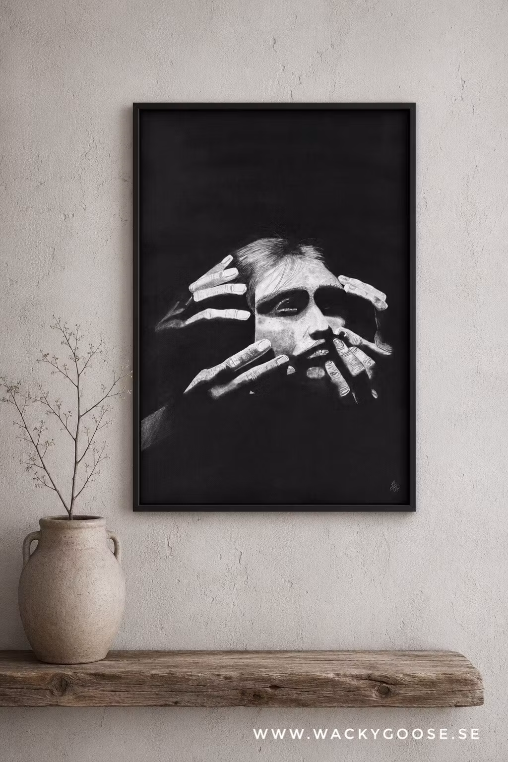 Jessica Hautajärvi "Inside my mind", Fuck Cancer - Originalmålning, 70x50cm