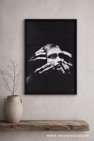 Jessica Hautajärvi "Inside my mind", Fuck Cancer - Originalmålning, 70x50cm