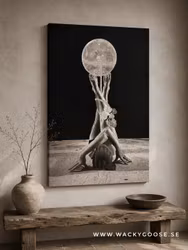 Jessica Hautajärvi "Bring down the moon" - Originalmålning, 100x80cm