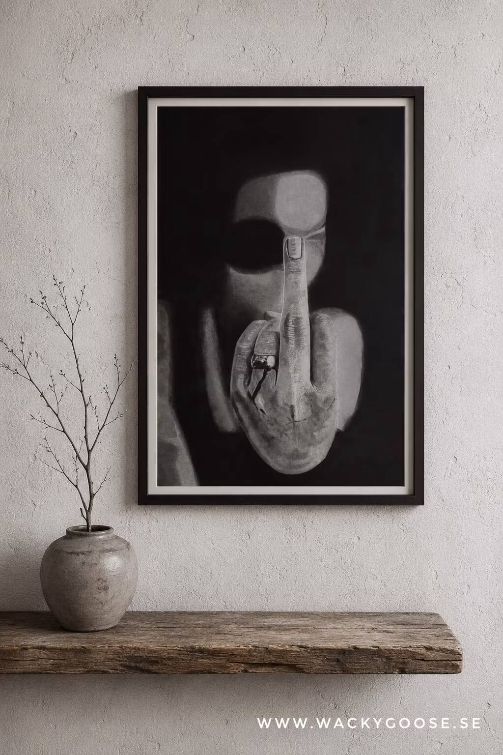 Jessica Hautajärvi "Fuck Cancer", Fuck Cancer - Originalmålning, 70x50cm