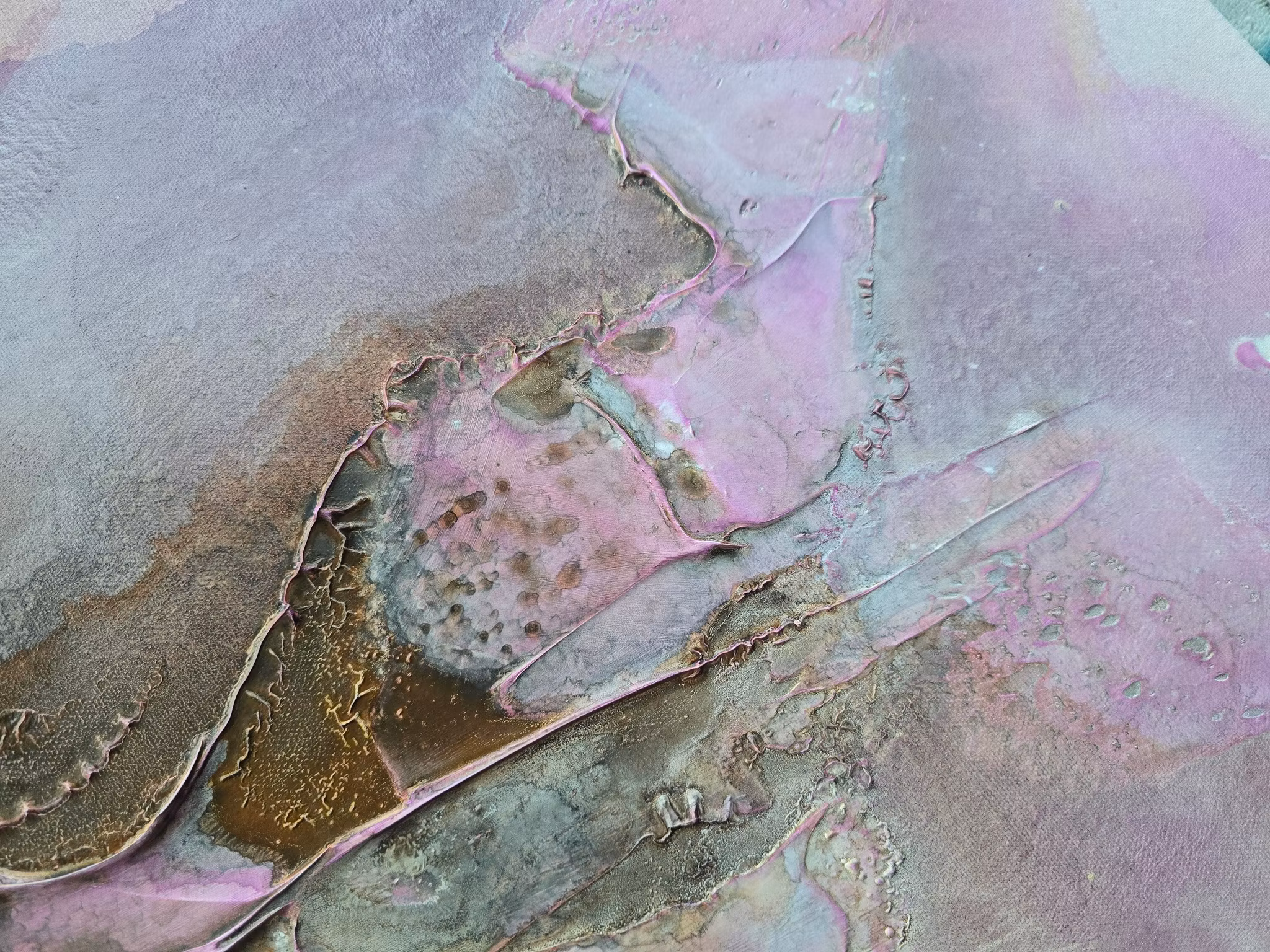 Veins of Earth, "Mineral Bloom" - Originalmålning, 70x50cm