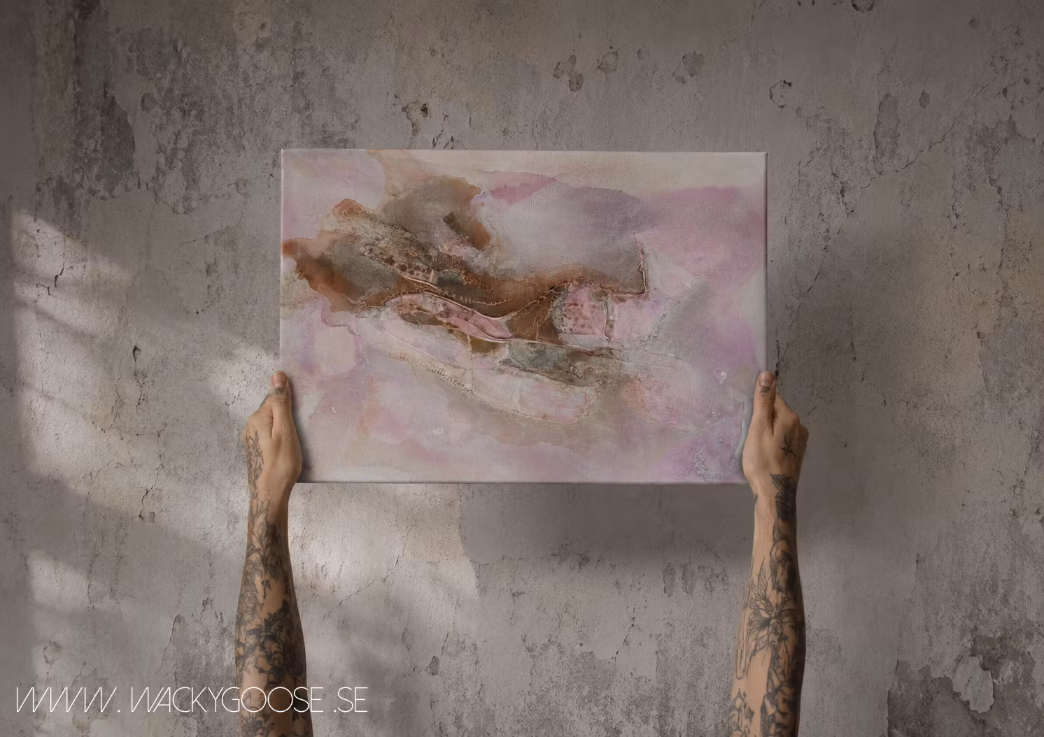 Veins of Earth, "Mineral Bloom" - Originalmålning, 70x50cm