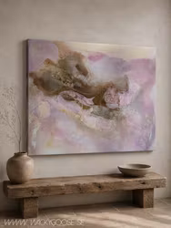 Veins of Earth, "Mineral Bloom" - Originalmålning, 70x50cm
