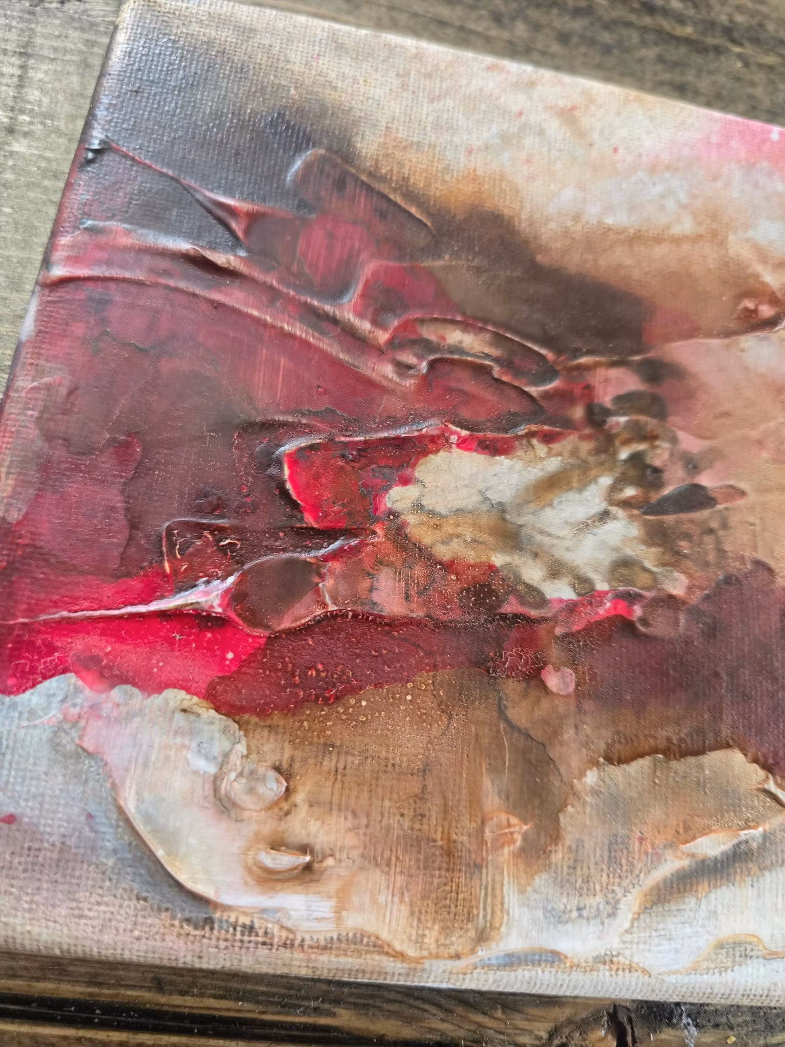 Veins of Earth, Minitavla #2 - Originalmålning, 15x15cm