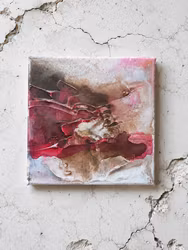 Veins of Earth, Minitavla #2 - Originalmålning, 15x15cm