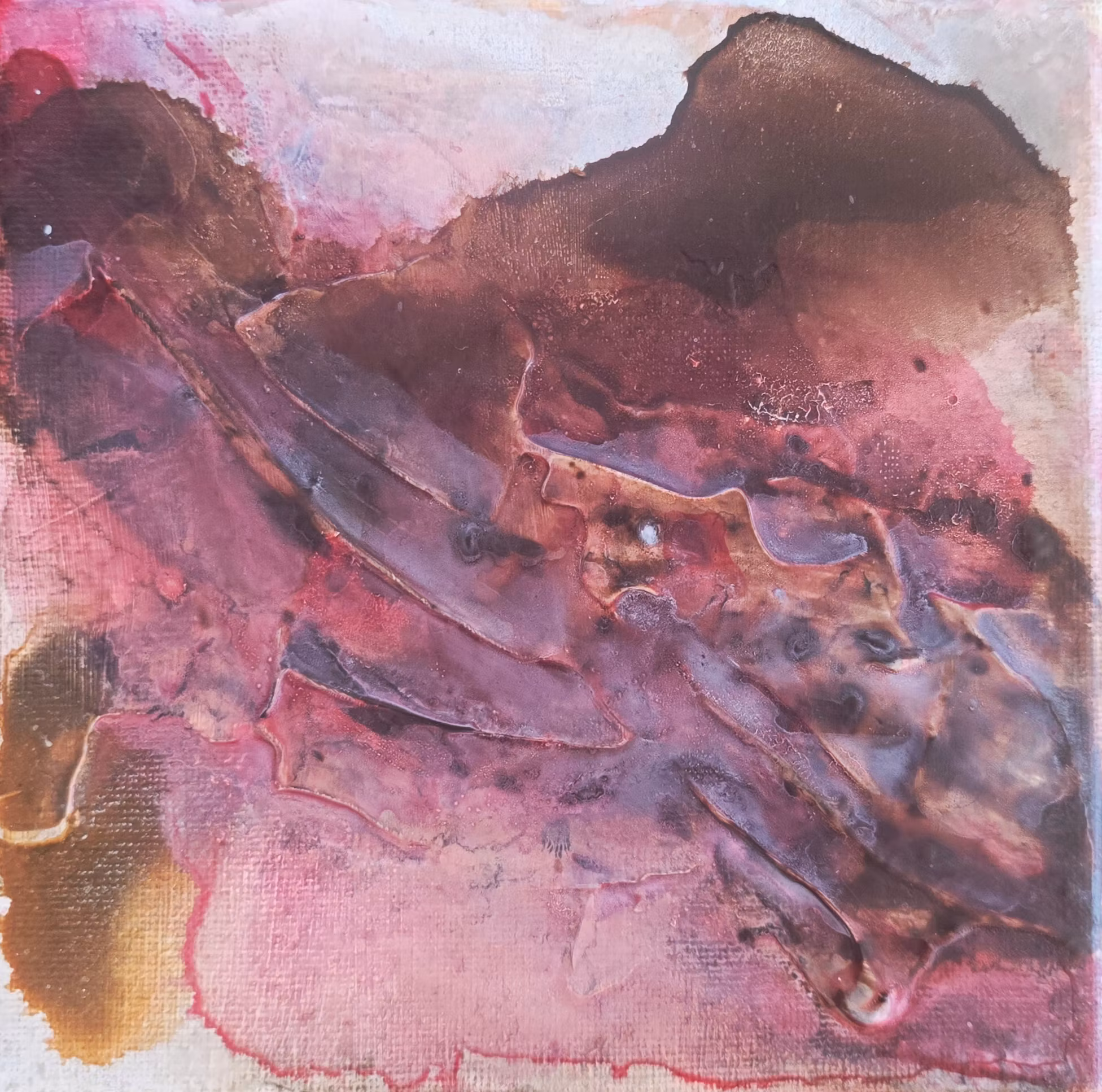 Veins of Earth, Minitavla #4 - Originalmålning, 15x15cm