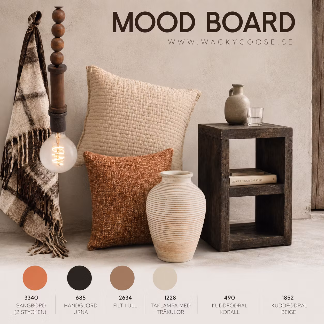 Produktpaket, "Korall", Mood-Board