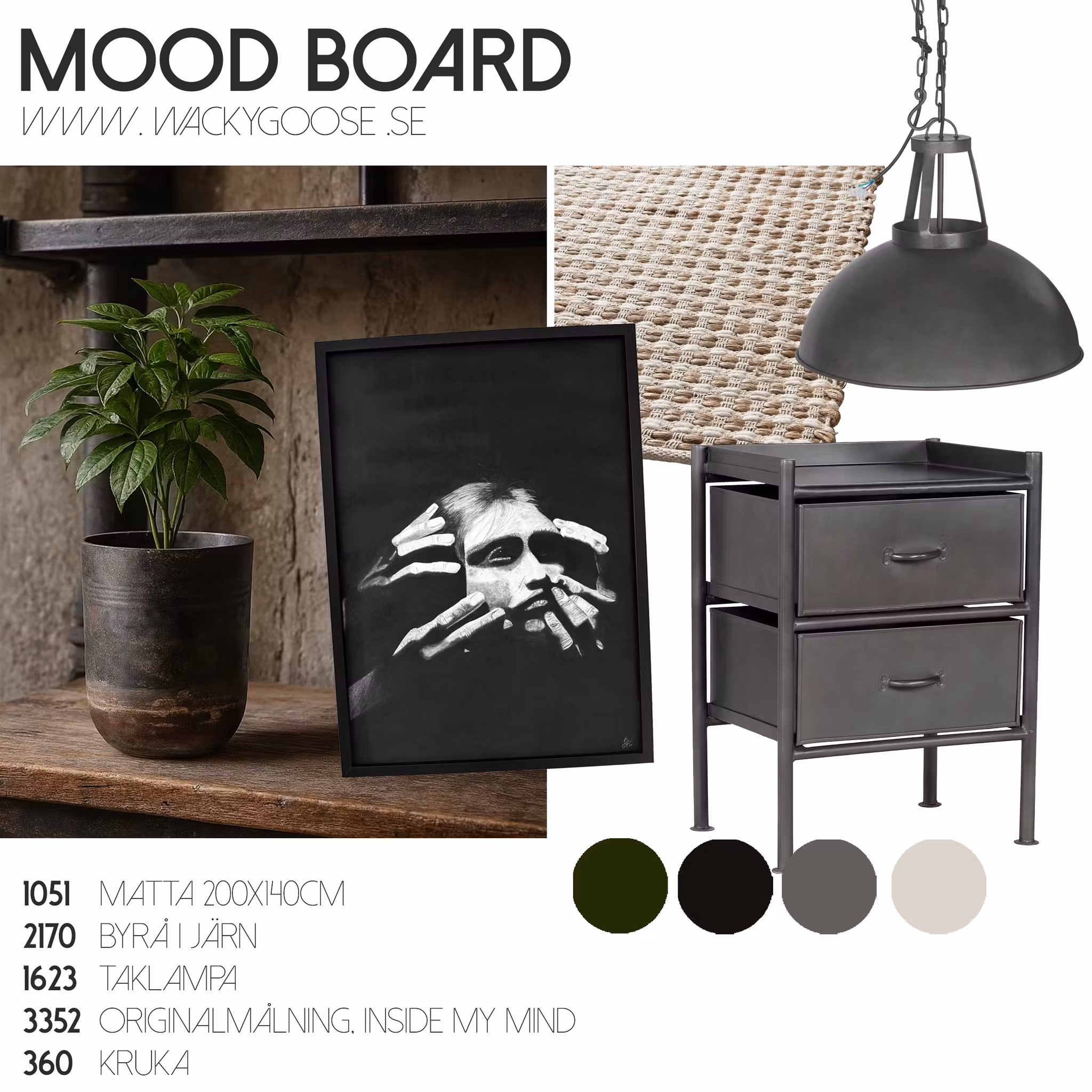 Produktpaket, "Industri", Mood-Board