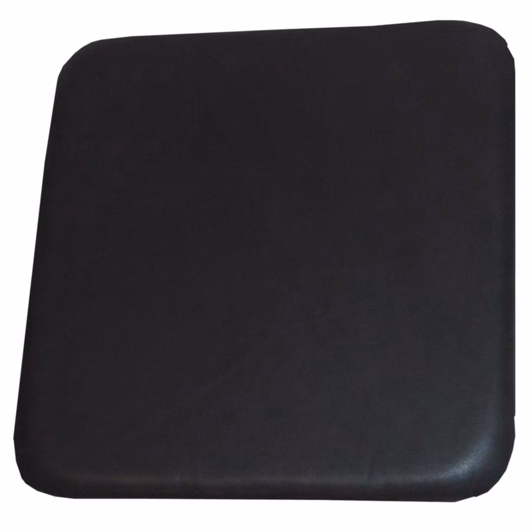 Läderdyna till barpall, Svart, 2-pack