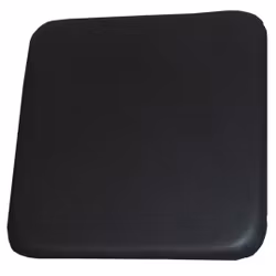 Läderdyna till barpall, Svart, 2-pack