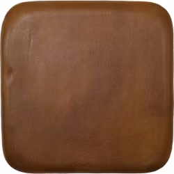 Läderdyna till barpall, Brun, 2-pack