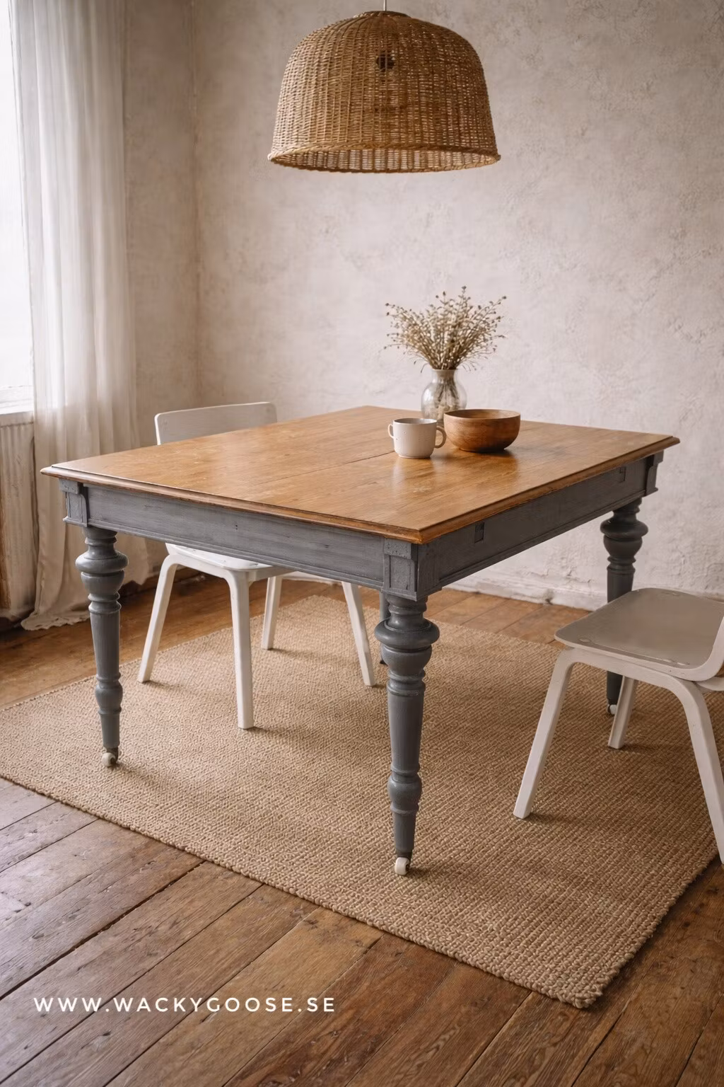 Vackert matbord, Delbart