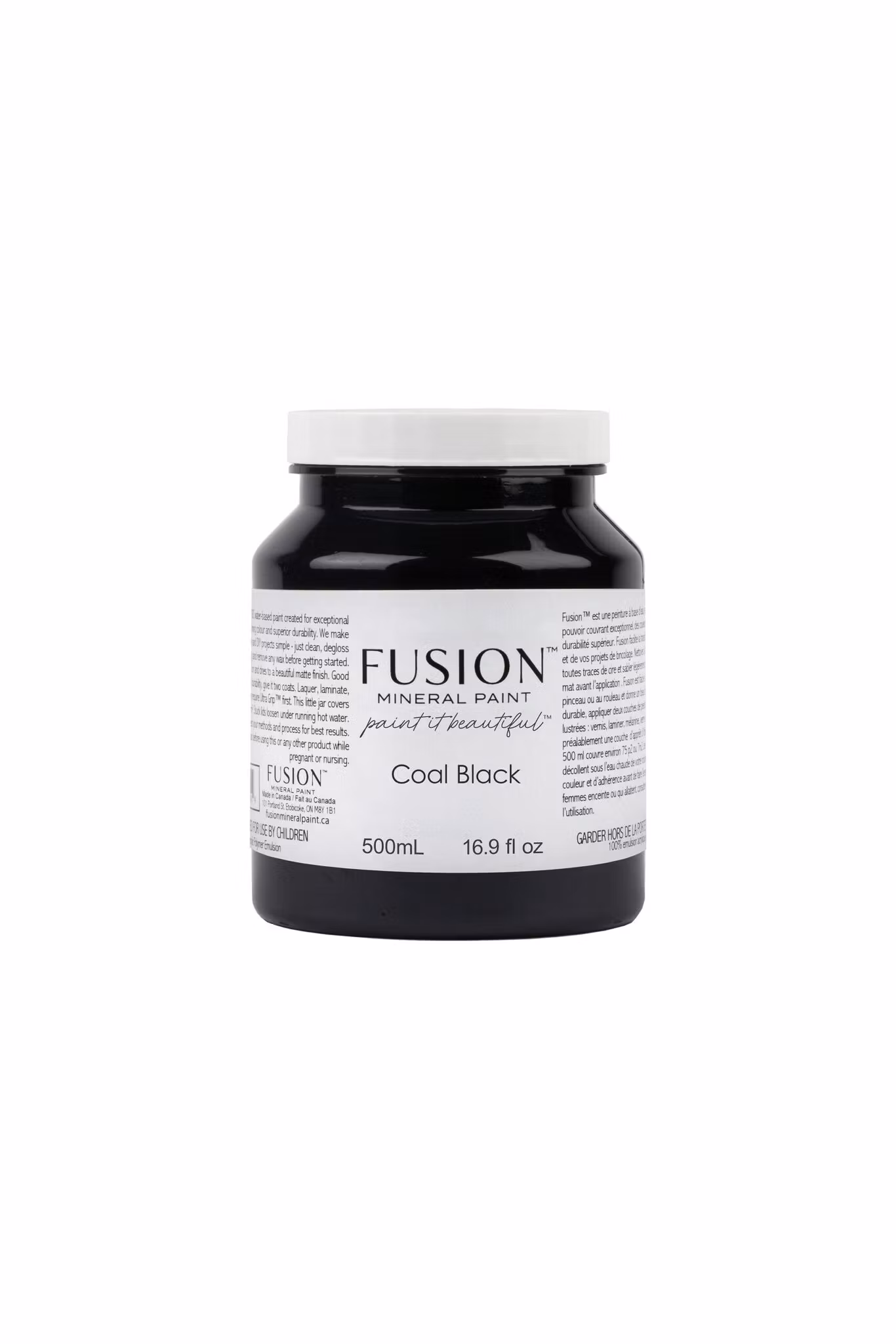 Fusion Mineral Paint – Coal Black – 500ml