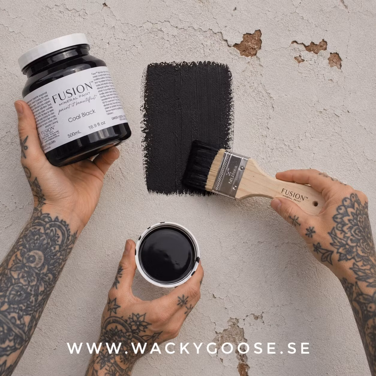 Fusion Mineral Paint – Coal Black – 500ml