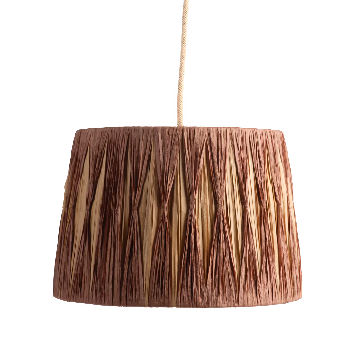 Handflätad Lampskärm, Natur/Brun