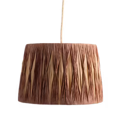 Handflätad Lampskärm, Natur/Brun