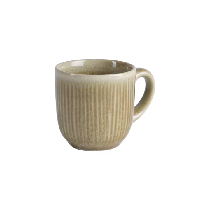 Espresso-kopp i stengods, 6-pack, Beige