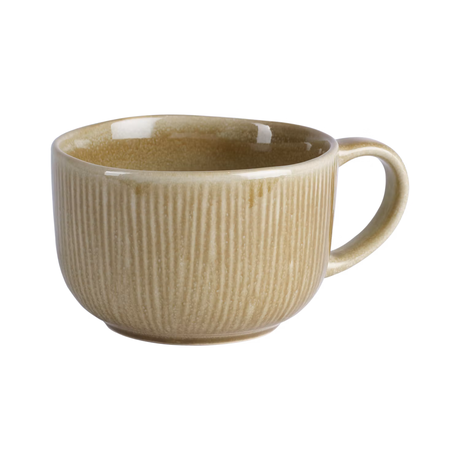 Te-kopp i stengods, 4-pack, Beige