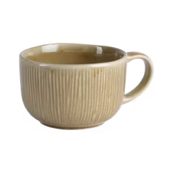 Te-kopp i stengods, 4-pack, Beige