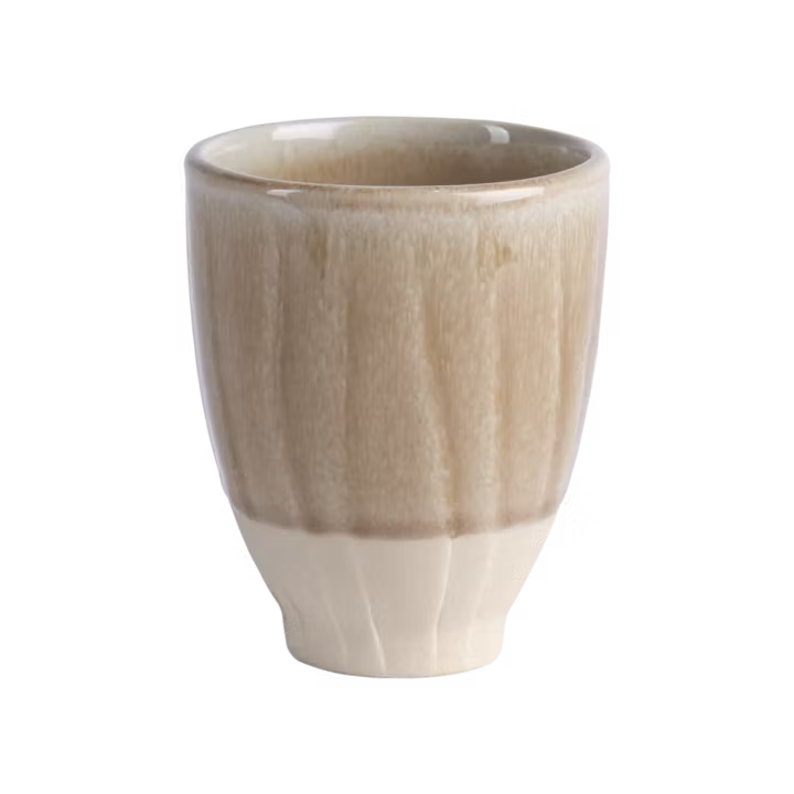 Mugg i stengods, 6-pack, Beige