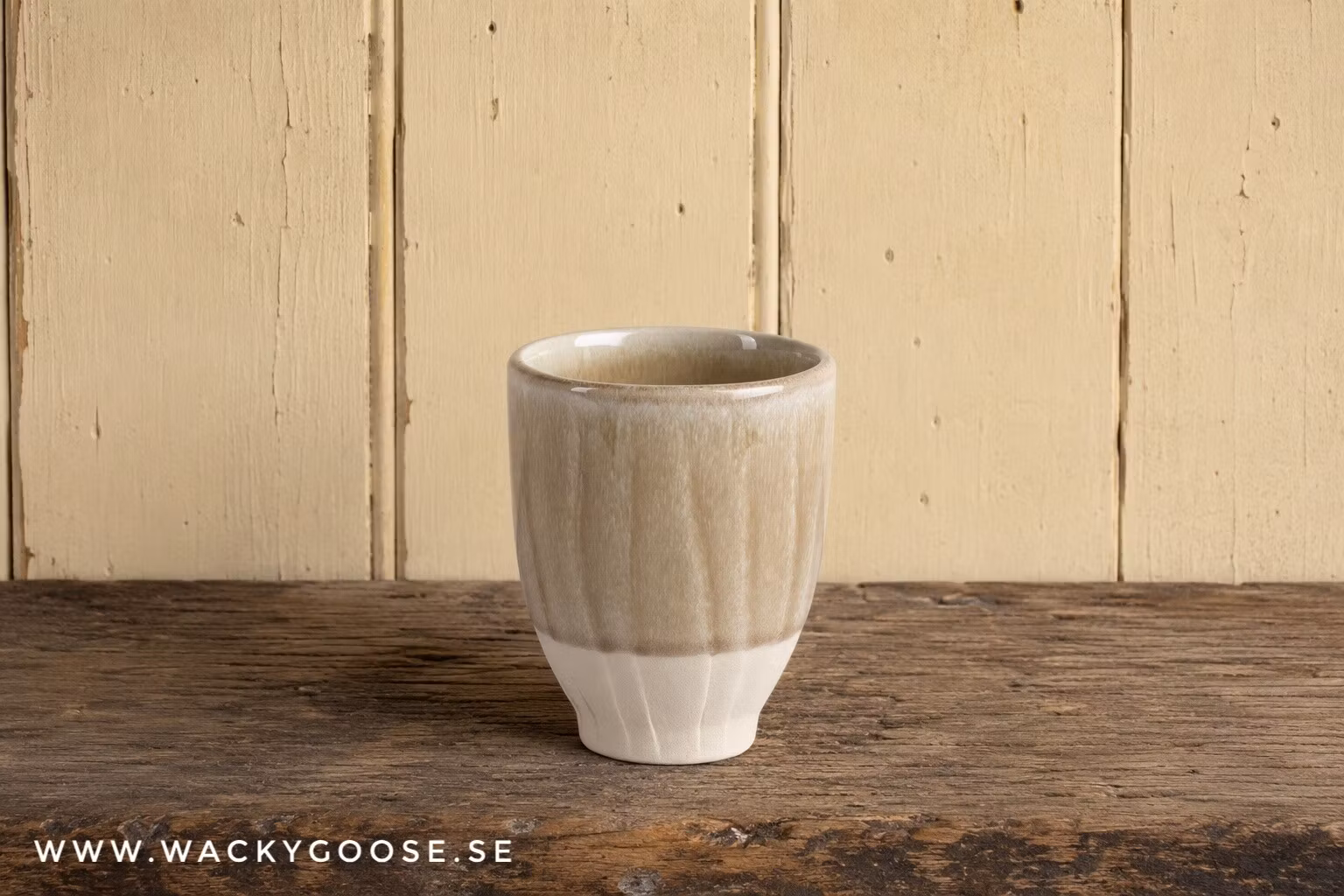 Mugg i stengods, 6-pack, Beige