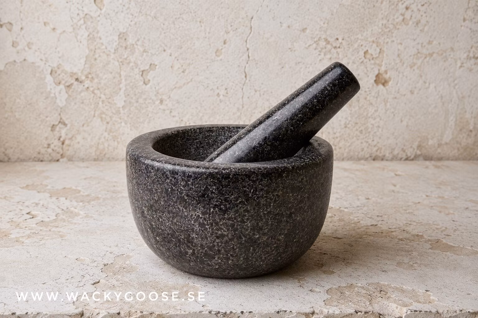 Mortel med stöt, Ø14cm, Granit