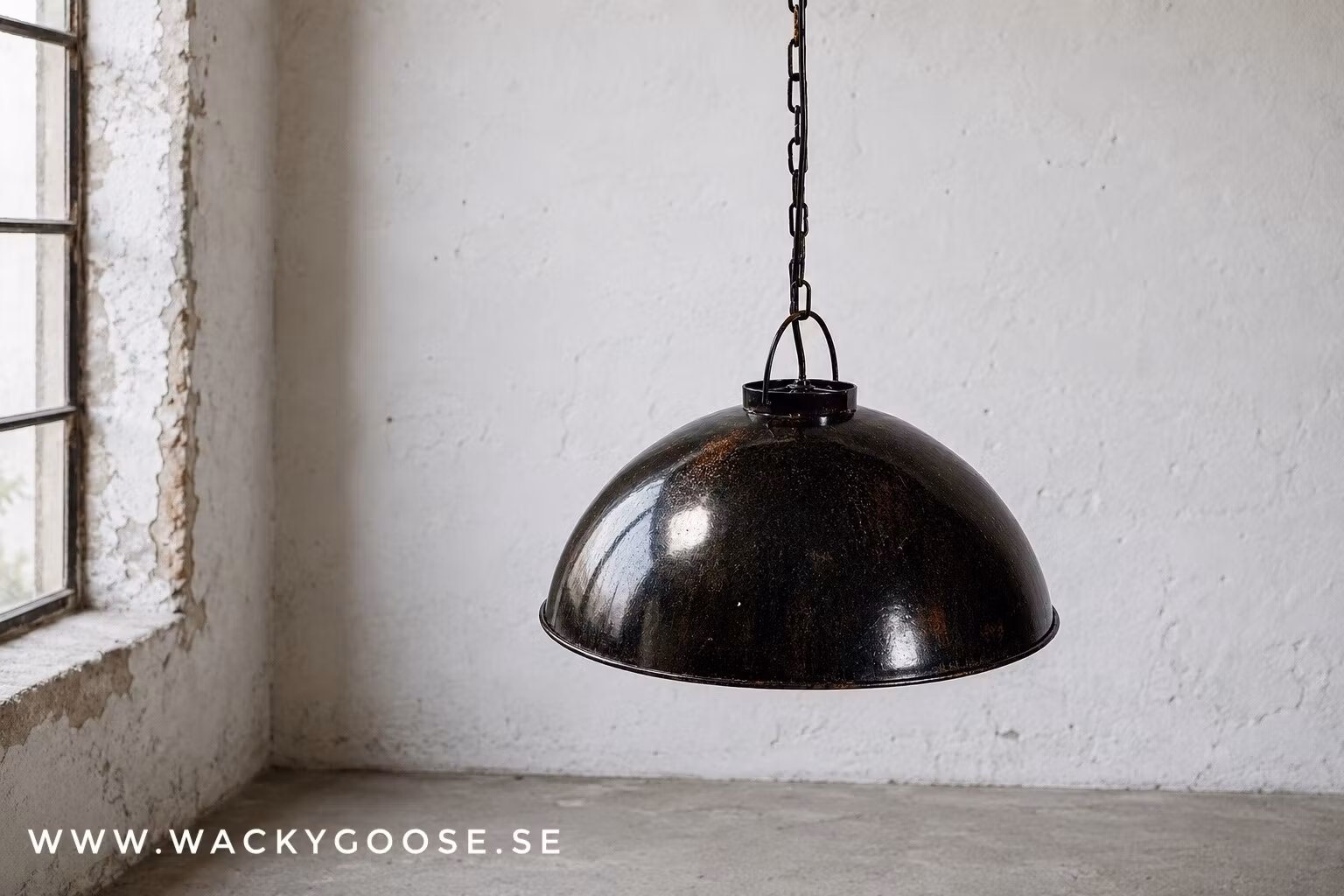 Taklampa, Mörkblå marmorering, 52cm, Oljeeffekt