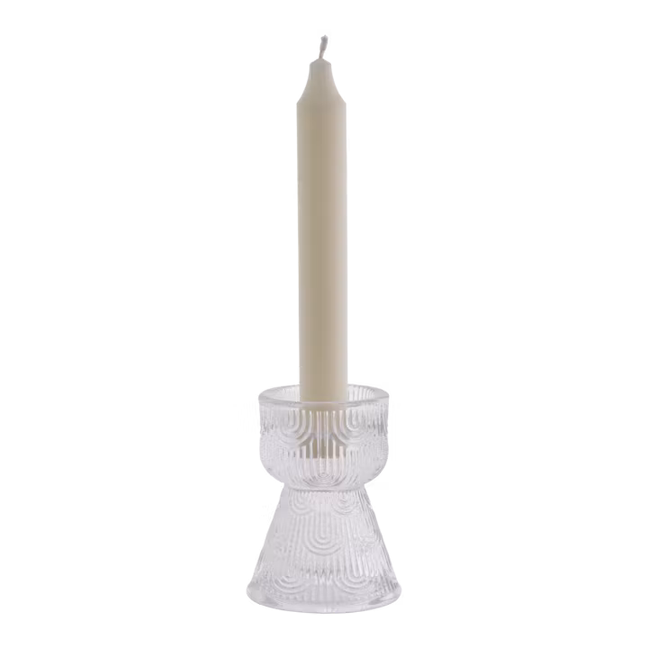 Ljusstake för både kronljus och värmeljus, Klar