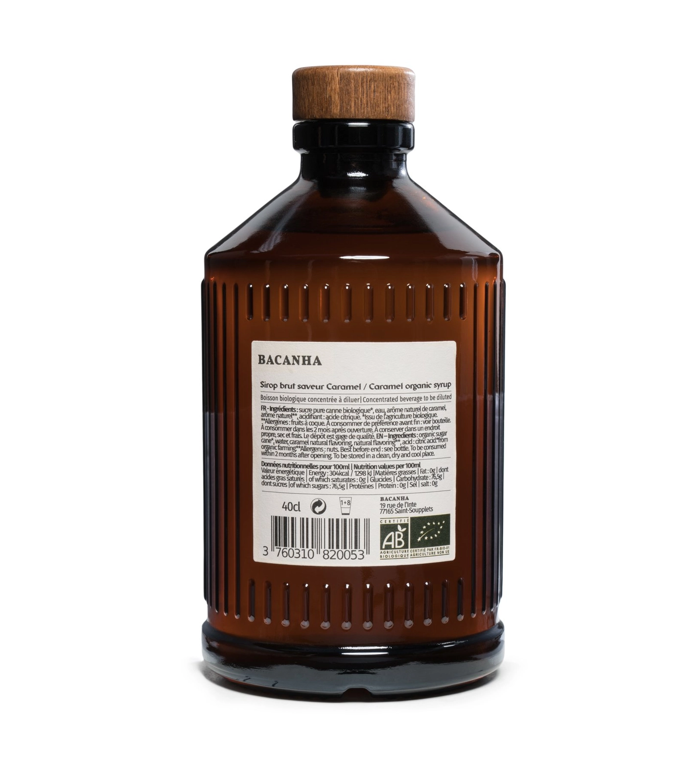 Ekologisk rå sirap, Karamell, 400ml