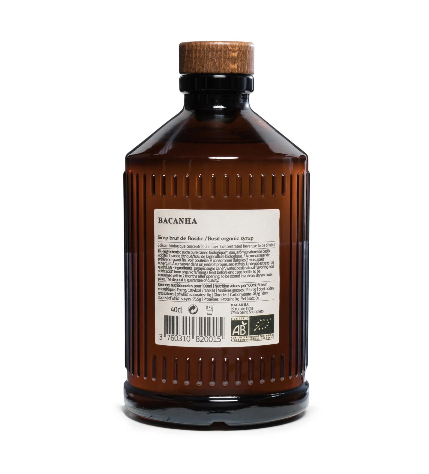 Ekologisk rå sirap, Basilika, 400ml