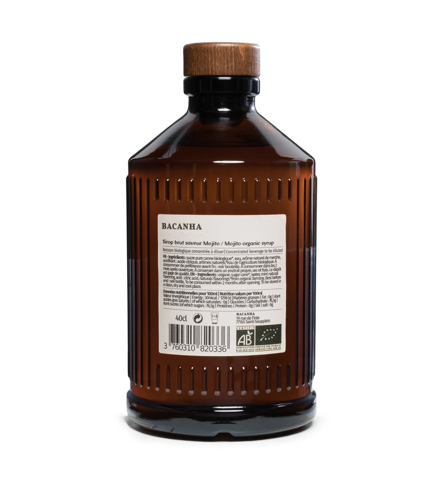Ekologisk rå sirap, Mojito, 400ml
