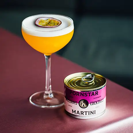 Cocktail på burk, Pornstar Martini 11%, Färdig att servera