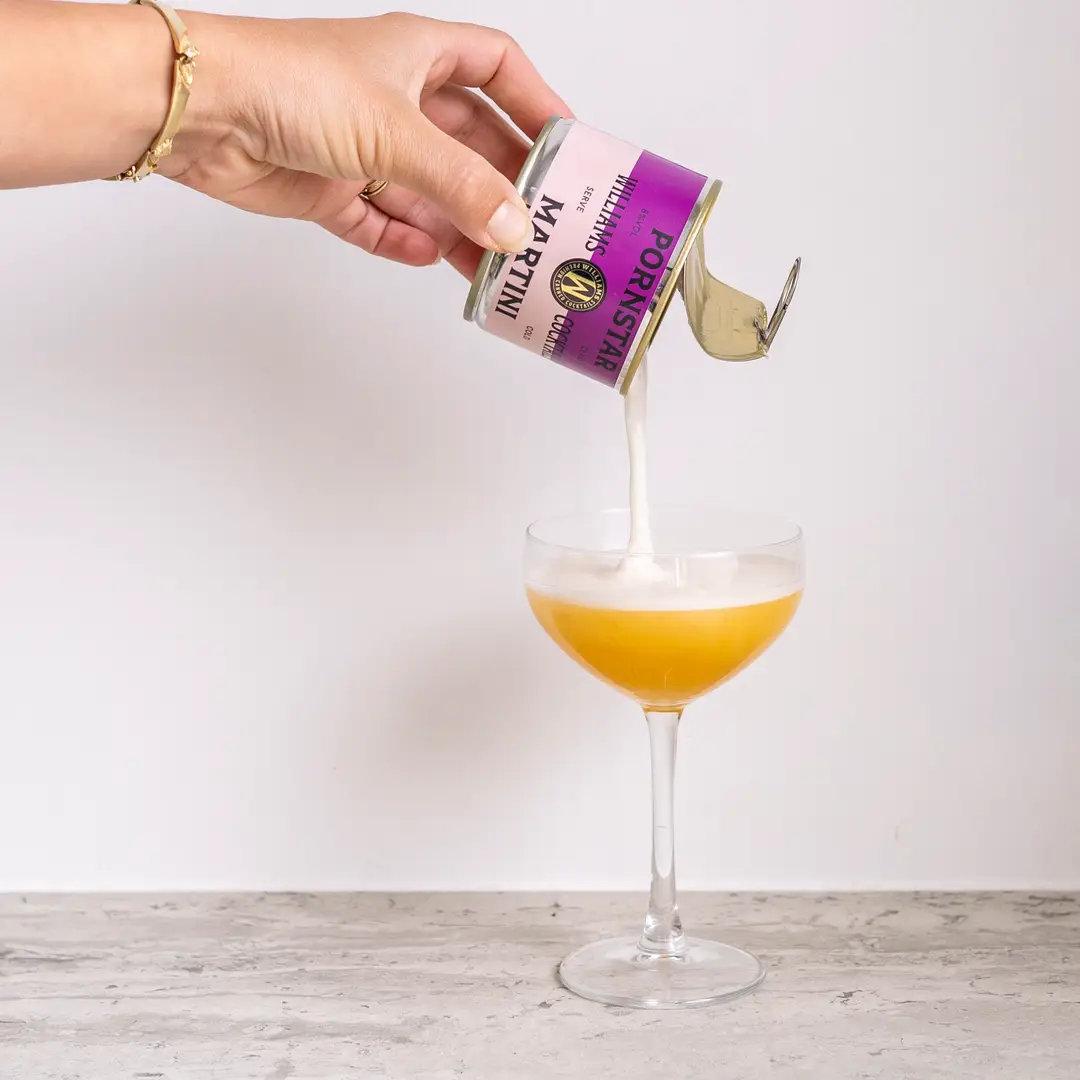Cocktail på burk, Pornstar Martini 11%, Färdig att servera