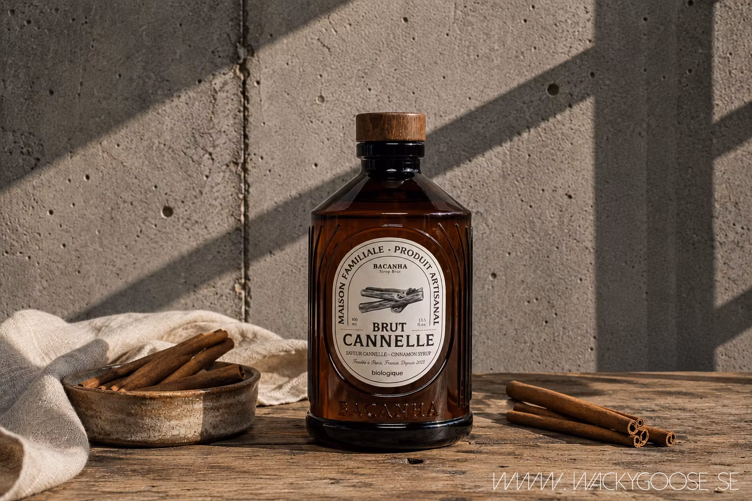 Ekologisk rå sirap, Kanel, 400ml