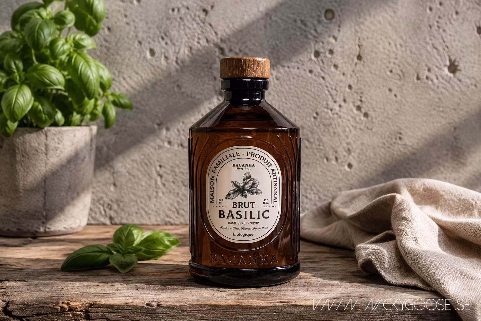 Ekologisk rå sirap, Basilika, 400ml