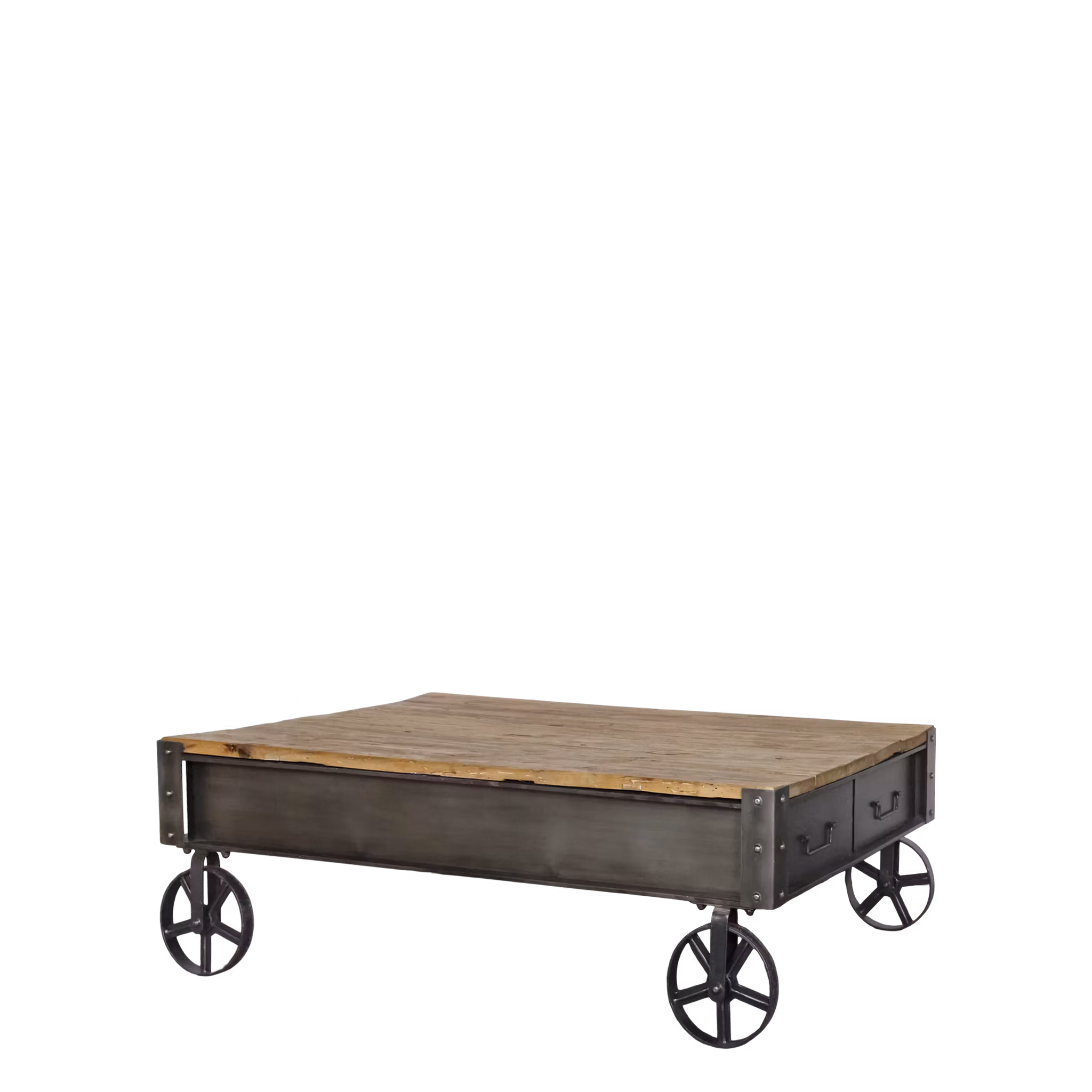 Soffbord med förvaring, Industriell stil