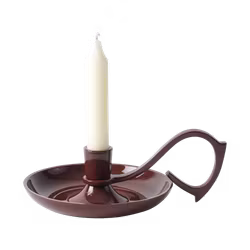 Ljusstake med handtag, Burgundy