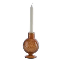 Ljusstake i Glas, Brun